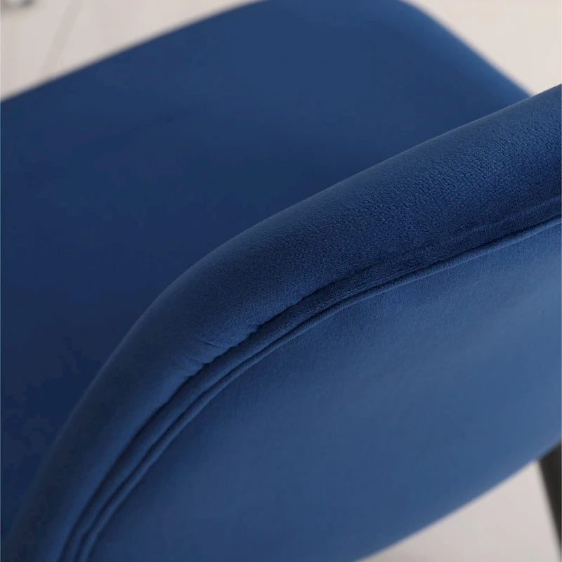 5-Piece Dining Set Round White Table with 4 Velvet Upholstered Chairs MDF Rubberwood Modern Style Gold Tone Metal Legs