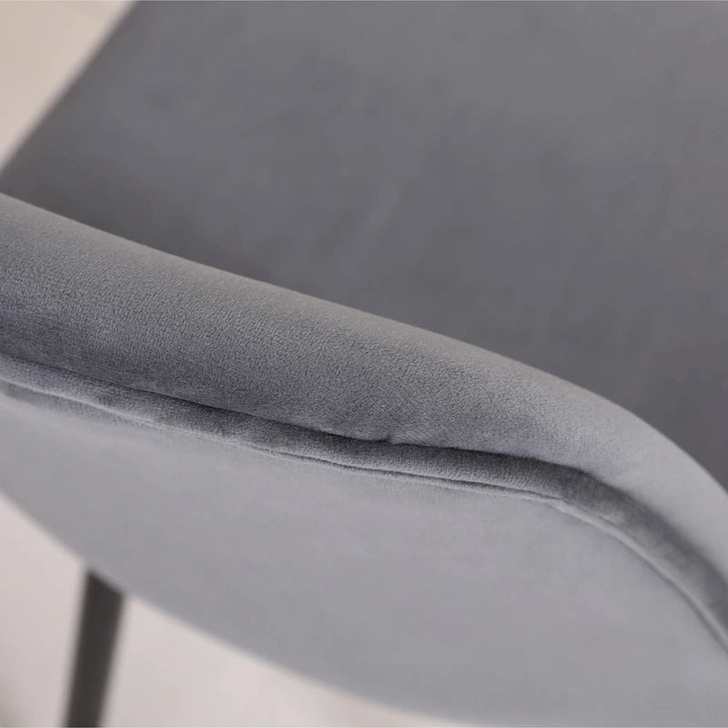 5-Piece Dining Set Round White Table with 4 Velvet Upholstered Chairs MDF Rubberwood Modern Style Gold Tone Metal Legs