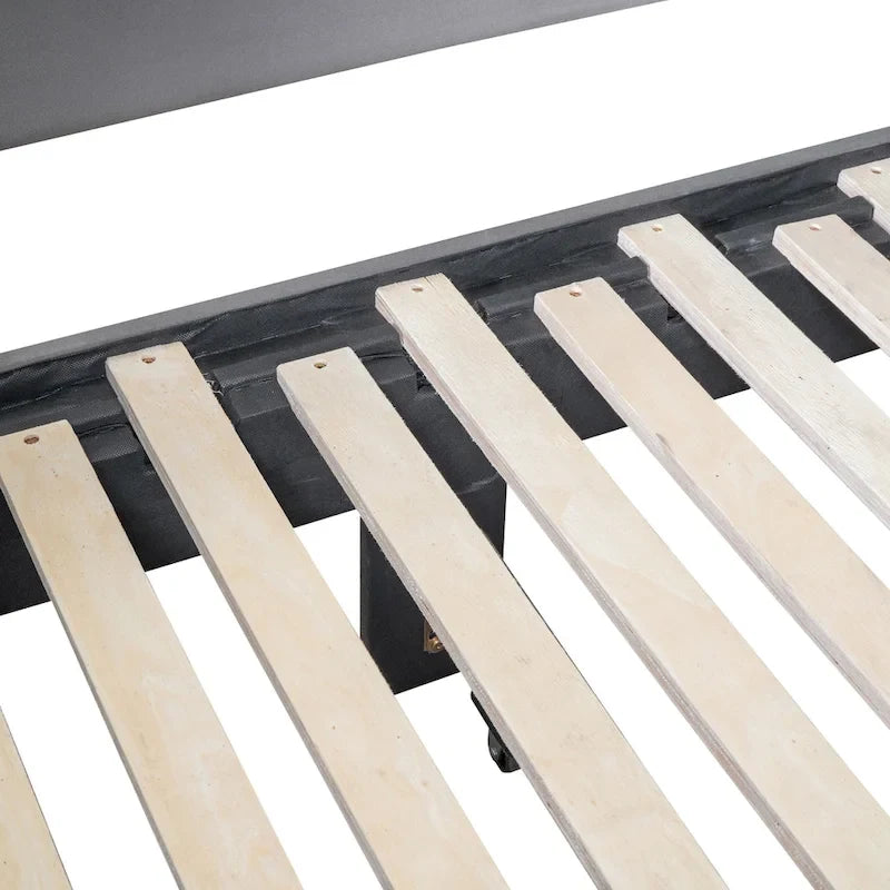 Twin Cloud Velvet Daybed with Trundle Drawers and USB Expands Twin to King Size 2 Storage Drawers Upholstered