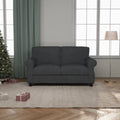 Upholstered Sofa with Solid Wood Frame, Foam Cushions, Easy Assembly, 30.3"D x 56.3"W x 33.1"H