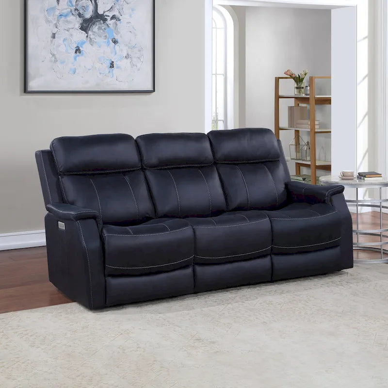 Steve Silver Faux Leather Power Reclining Sofa