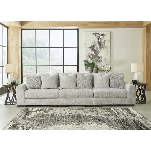 Signature Design by Ashley Regent Park Pewter 3-Piece Sofa - 137W x 44D x 39H