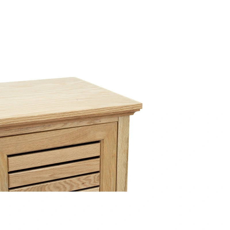 68" Electric Fireplace TV Stand for TVs up to 80" - Oak Wood Console with Remote, Heats 400 sq ft, 2 Doors & Shelves - Rustic Coastal Style