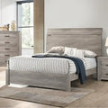 Wood Grain Surface Bed, Weathered Grey