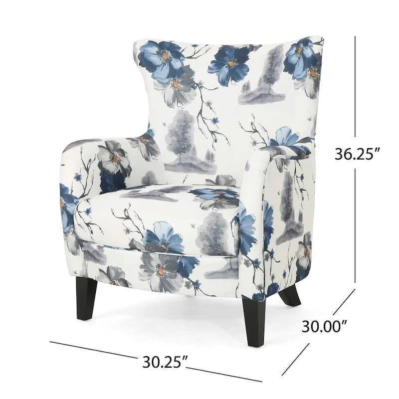Arabella Contemporary Fabric Upholstered Club Chair by Christopher Knight Home