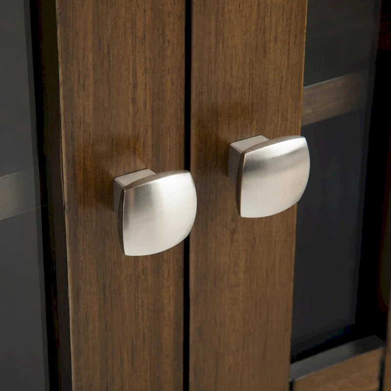 37-Inch Solid Wood Storage Cabinet - Light Golden Brown, 4 Deep Drawers, 2 Adjustable Shelves, Transitional Style, Handcrafted