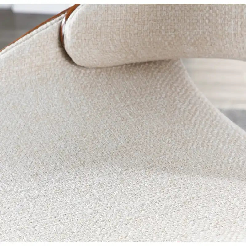 Mid-Century Modern Dining Chair - Walnut Wood Frame, Bentwood Back, Foam Padded Scooped Seat, Woven Polyester - 250 lbs Capacity, 3 Color Options