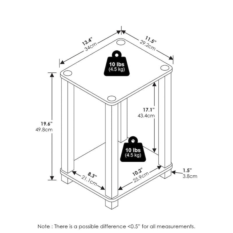 Furinno Simplistic End Table