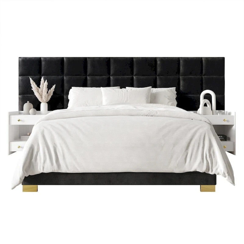 CraftPorch Mid-Century Modern Wall Panel Bedroom Set