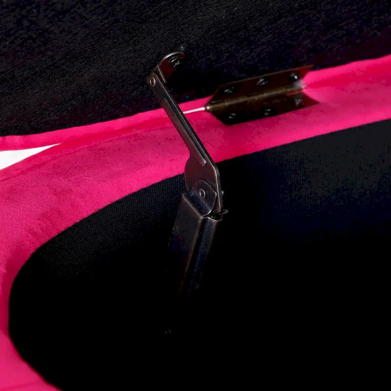 50" Velvet Oval Storage Bench Split Lift-Top Ottoman with Golden Metal Legs Hidden Storage End of Bed Seating 47.6"W x 19.7"H